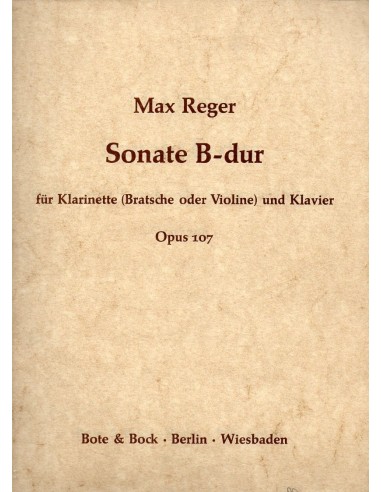 Reger Sonata in Sib maggiore Op. 107