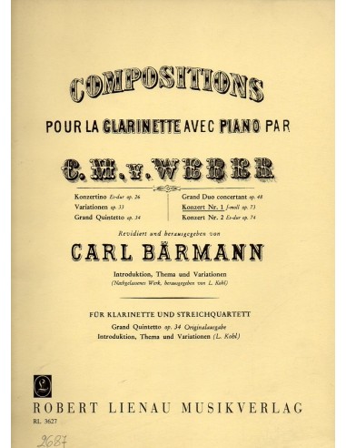 Weber Concerto N° 1 in Fa minore Op. 73