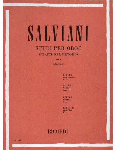 Salviani Studi per oboe Vol. 1°