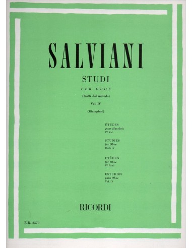 Salviani Studi per oboe Vol. 4°
