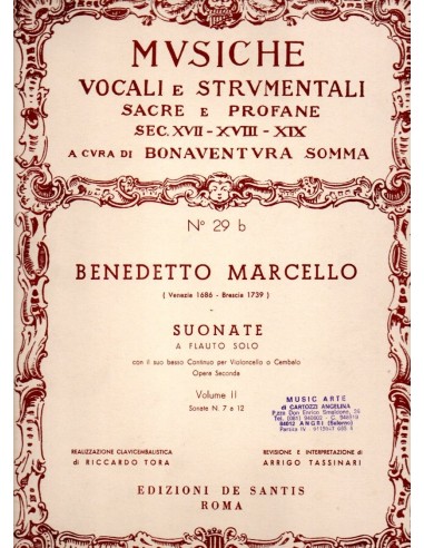Benedetto Marcello 12 Sonate 2°...