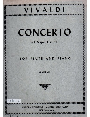 Vivaldi Concerto Op. 10 N° 5 in Fa...