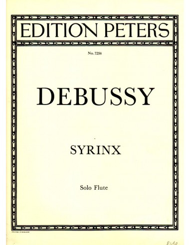 Debussy Syrinx per flauto solo
