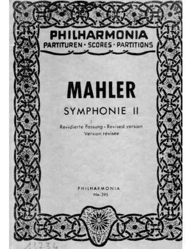 Mahler Simphony N° 2 (Partitura da...
