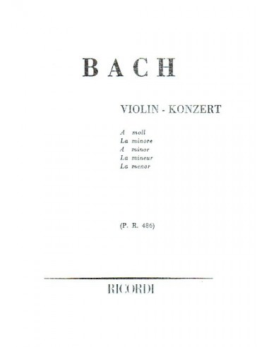 Bach Concerto per Violino in La...