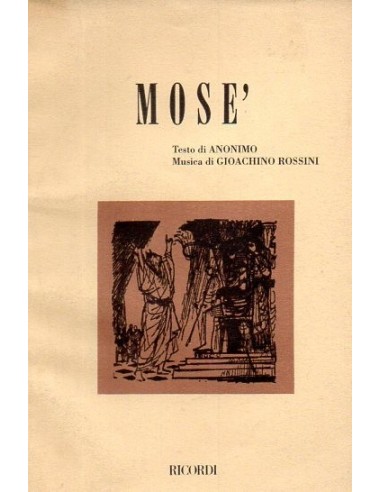 Rossini Mosè (Libretto Tascabile)