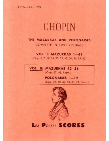 Chopin Mazurche Vol. 2°da 42 a 56 /...