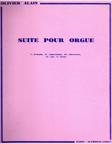 Alain Suite per Organo