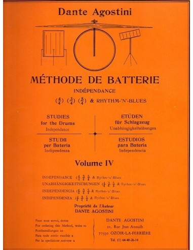 Agostini Metodo per batteria vol. 4°
