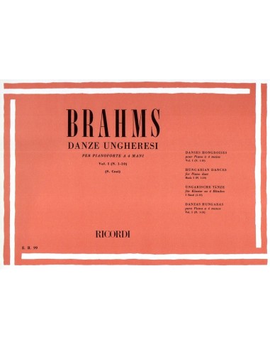 Brahms Danze Ungheresi Vol. 1° N° 1 a...