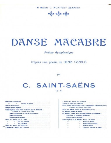 Saint Saens Danze macabre Op. 40...