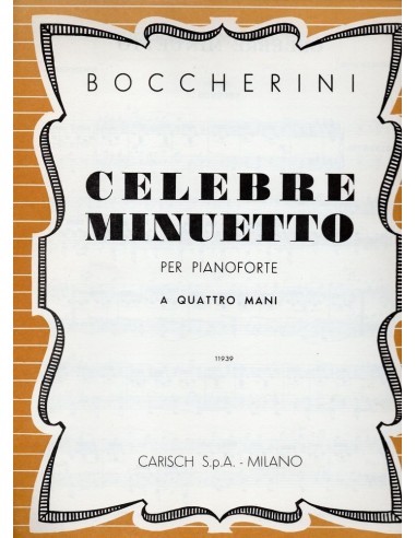 Boccherini Celebre Minuetto (A 4 Mani)