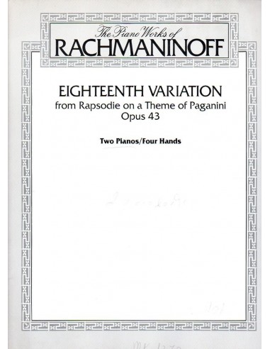 Rachmaninoff 18 Variazioni dal tema...