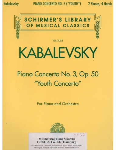 Kabalewsky Concerto Op. 50 N° 3...