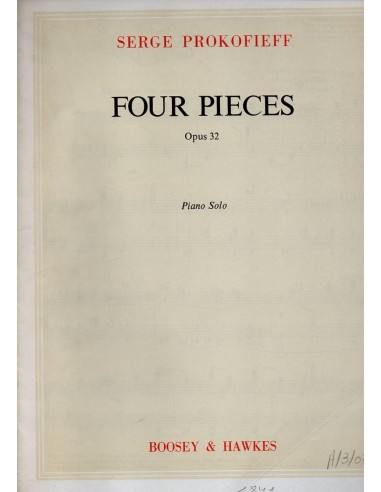Prokofieff Serge Four Pieces Op. 32