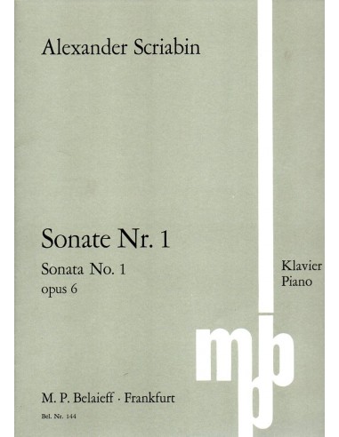 Scriabin Sonata  N° 01 Op. 6