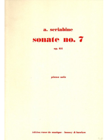 Scriabine Sonata  N° 7 Op. 64