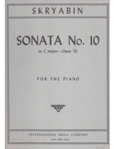 Skryabin Sonata  N° 10 Op. 70 in Do...