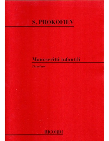 Prokofiev Serghej Manoscritti Infantili
