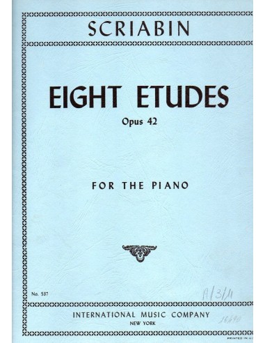 Scriabin Eight Etudes Op. 42