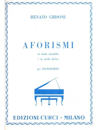 Grison Renato Aforismi per Pianoforte
