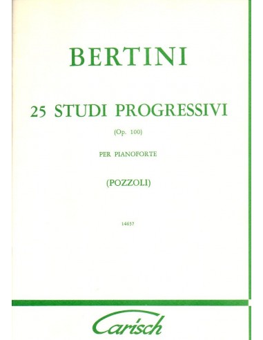 Bertini 25 Studi  Vol.1 Op. 100...