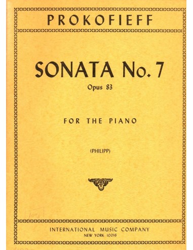 Prokofieff Sonata N° 7 Op. 83 in Sib