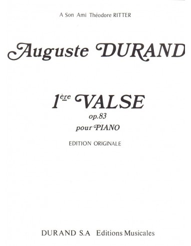 Durand Valzer 1° Op. 83