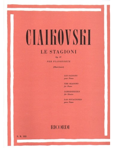Ciaikowski Le stagioni Op. 37
