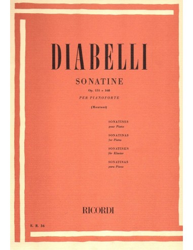 Diabelli 12 Sonatine Op. 151 e Op. 168