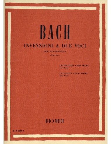 Bach Invenzioni a 2 voci (Edizione...