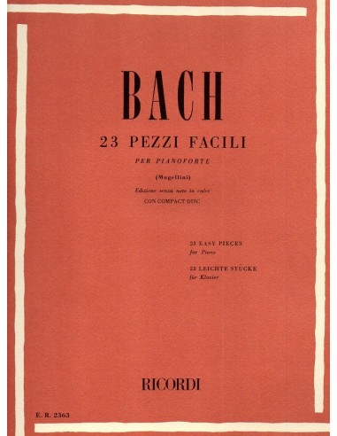 Bach 23 Pezzi facili (Con CD)