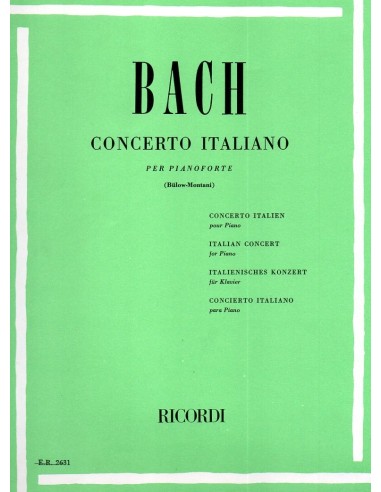 Bach Concerto Italiano (Revisione Bulow)