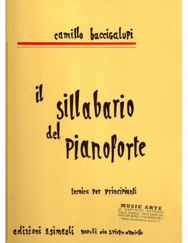 Baccigalupi Il sillabario del Pianoforte